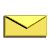 Анимашка mail конверта желтого цвета